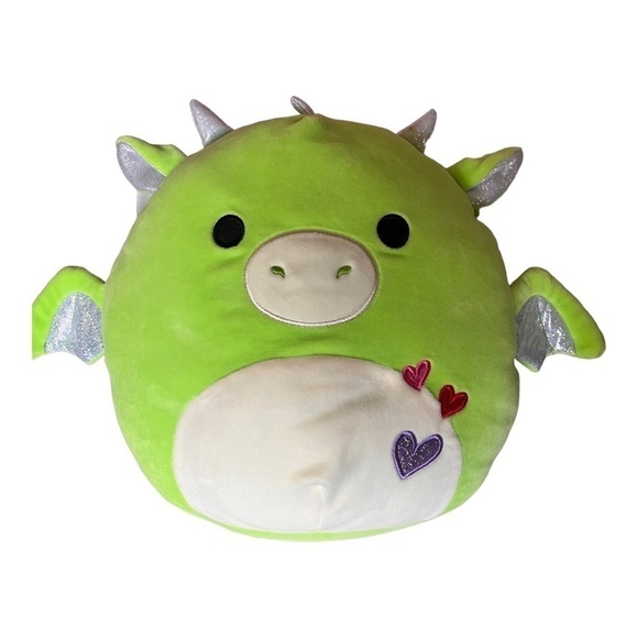 Dominic green dragon Valentine's Day 2021 Squishmallow - Picture 1 of 5